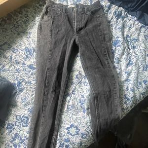 Abercrombie and Fitch black The Mom High Rise Jeans